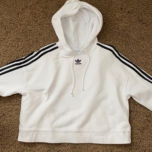 Cropped adidas hoodie